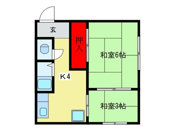 新世界ニューハイツ東館の物件間取画像